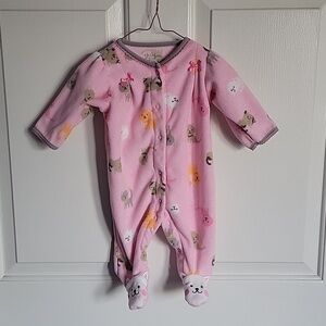 Carter's Child of mine, 0-3 months pink sleeper.